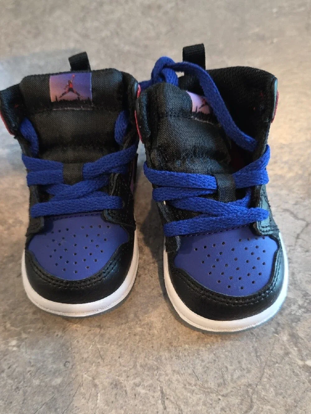 (J54) Jordan Kids' High-Top Sneakers - Black, Blue, Purple, Red
